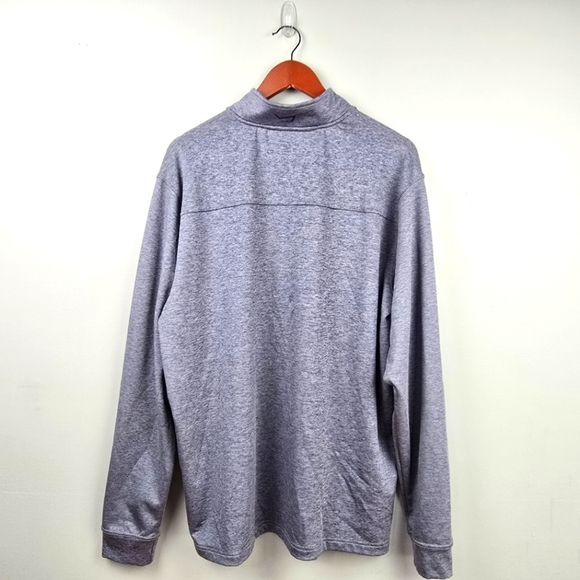 TGW Quarter Zip Pullover Lightweight Shirt Jacket Blue Gray Mens Size L Preppy - Picture 2 of 11